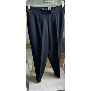 VTG Y2K Black ABS ALLEN B SCHWARTZ Dress Pant Legging 100% Wool Sz 4 Work